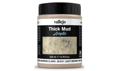 Vallejo Diorama Effects - Thick Mud - Light Brown Mud - 200ml