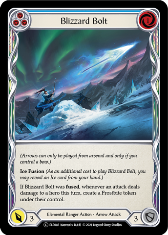 Blizzard Bolt (Blue) [U-ELE046] (Tales of Aria Unlimited)  Unlimited Rainbow Foil