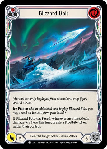 Blizzard Bolt (Red) [LXI022] (Tales of Aria Lexi Blitz Deck)  1st Edition Normal