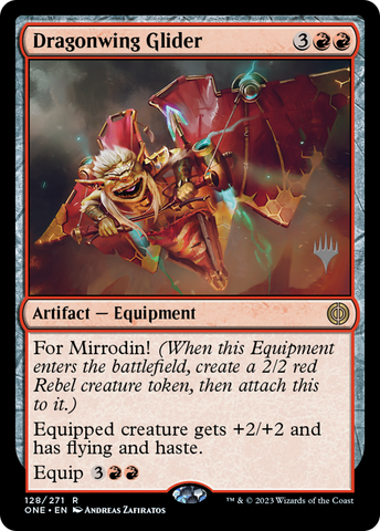 Dragonwing Glider (Promo Pack) [Phyrexia: All Will Be One Promos]