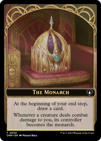The Monarch // Drake Double-Sided Token [Commander Masters Tokens]