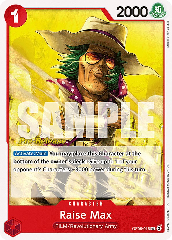 Raise Max [Wings of the Captain Pre-Release Cards]