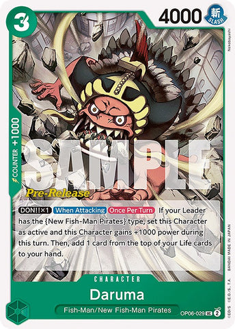 Daruma [Wings of the Captain Pre-Release Cards]