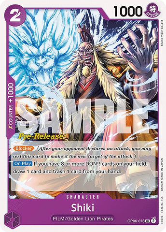 Shiki [Wings of the Captain Pre-Release Cards]