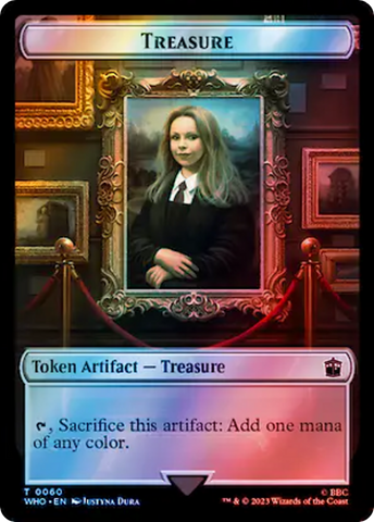 Soldier // Treasure (0060) Double-Sided Token (Surge Foil) [Doctor Who Tokens]