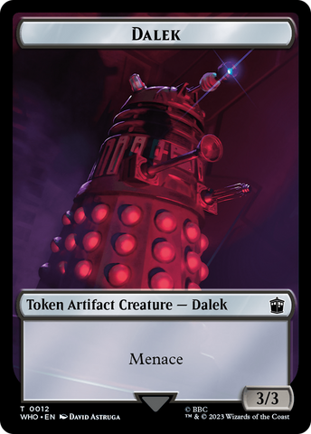 Dalek // Food (0027) Double-Sided Token [Doctor Who Tokens]