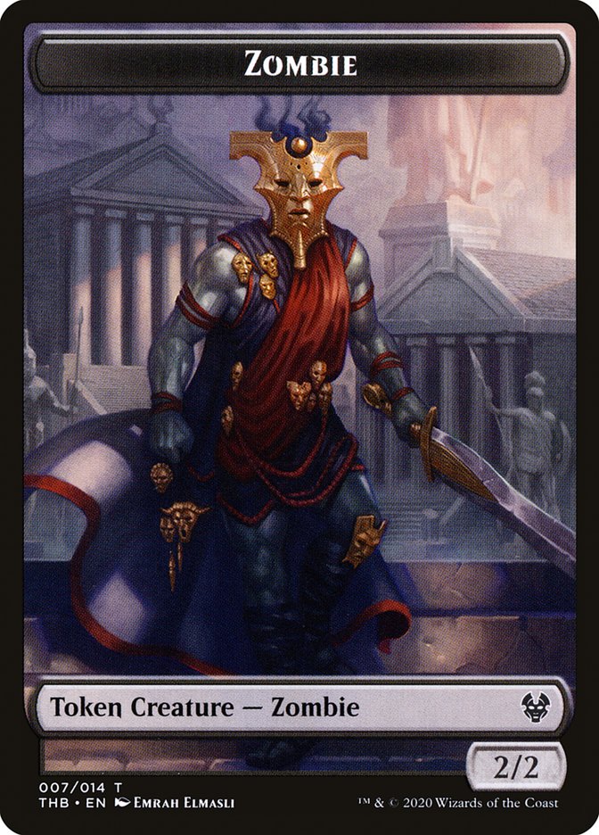 Human Soldier // Zombie Double-Sided Token [Theros Beyond Death Tokens]