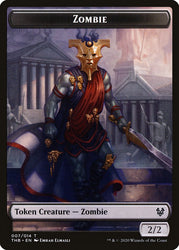 Human Soldier // Zombie Double-Sided Token [Theros Beyond Death Tokens]