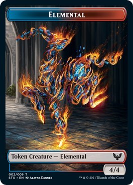 Elemental // Pest Double-Sided Token [Strixhaven: School of Mages Tokens]