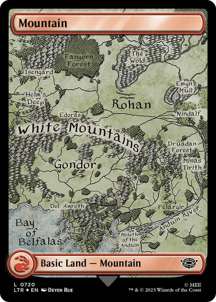 Mountain (720) (Surge Foil) [The Lord of the Rings: Tales of Middle-Earth]