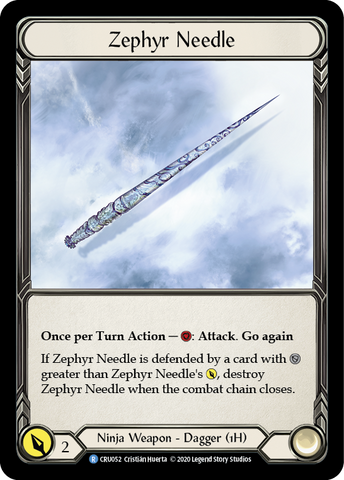 Zephyr Needle [CRU052] (Crucible of War)  1st Edition Normal