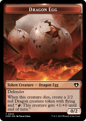 Dragon Egg Token [Commander Masters Tokens]