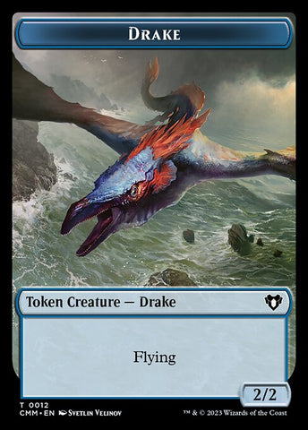 The Monarch // Drake Double-Sided Token [Commander Masters Tokens]
