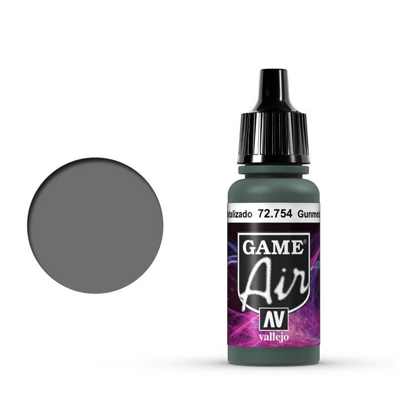 Vallejo 72754 Game Air Gunmetal 17 ml Acrylic Paint