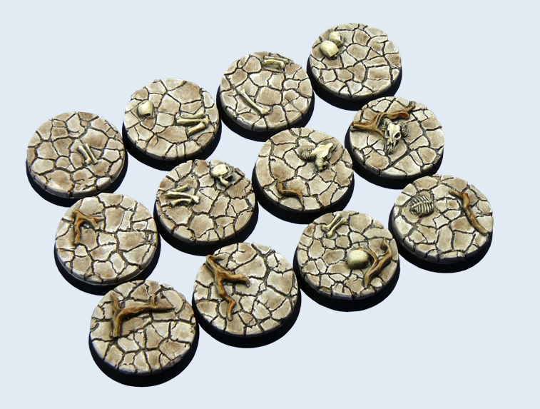 Wasteland Bases, Round 25mm - Micro Art Studio