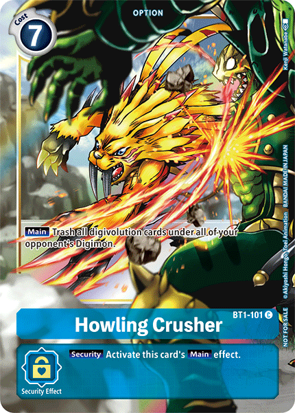 Howling Crusher [BT1-101] (Dash Pack) [Release Special Booster Ver.1.5 Promos]