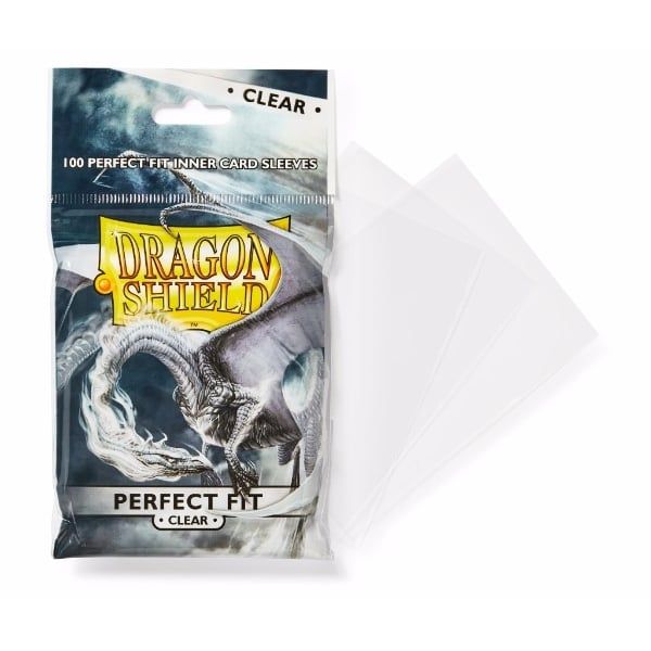 Sleeves Dragon Shield (100ct) Perfect Fit Sealable : Clear