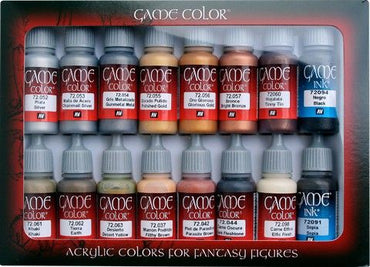 Vallejo Game Colour Leather & Metal 16 Colour Set