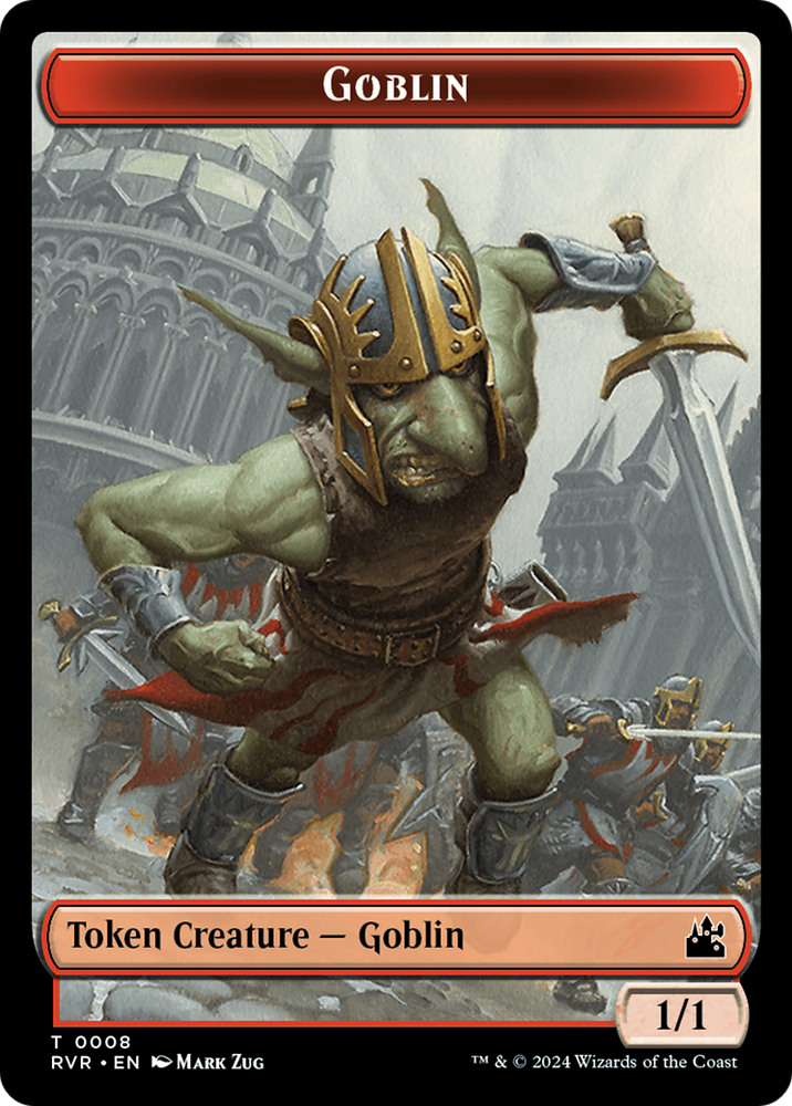 Goblin (0008) // Spirit (0004) Double-Sided Token [Ravnica Remastered Tokens]