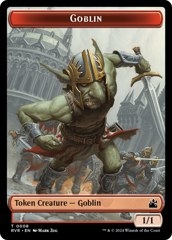 Goblin (0008) // Soldier Double-Sided Token [Ravnica Remastered Tokens]