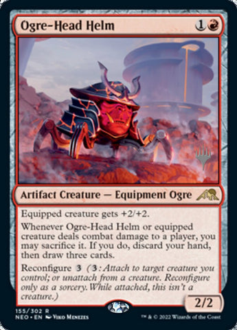 Ogre-Head Helm (Promo Pack) [Kamigawa: Neon Dynasty Promos]