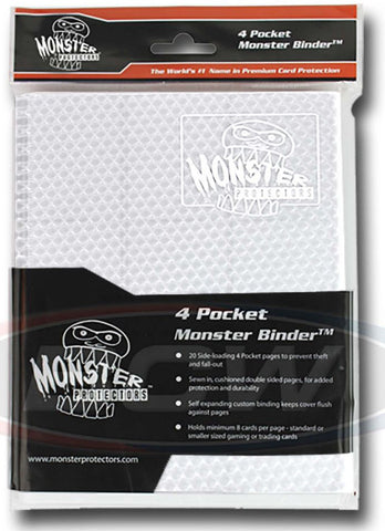 Monster Protectors 4-Pocket White Holofoil Mini Binder