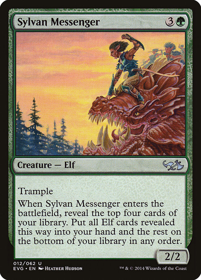 Sylvan Messenger (Elves vs. Goblins) [Duel Decks Anthology]