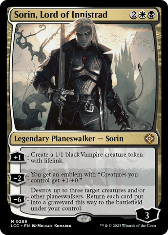Sorin, Lord of Innistrad [The Lost Caverns of Ixalan Commander]