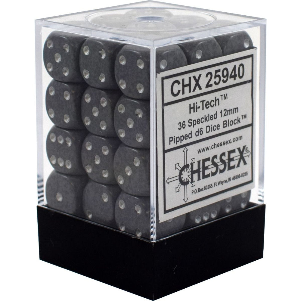 Chessex Speckled 12mm d6 Hi-Tech Block (36)