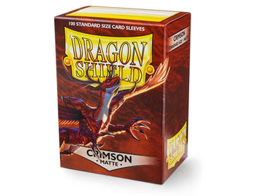 Dragon Shield - Standard Size Matte Sleeves (100ct) (Crimson)