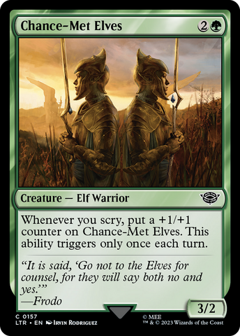 Chance-Met Elves [The Lord of the Rings: Tales of Middle-Earth]