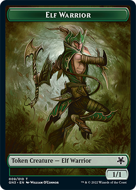 Bird Illusion // Elf Warrior Double-Sided Token [Game Night: Free-for-All Tokens]