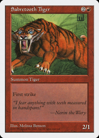 Sabretooth Tiger [Fifth Edition]