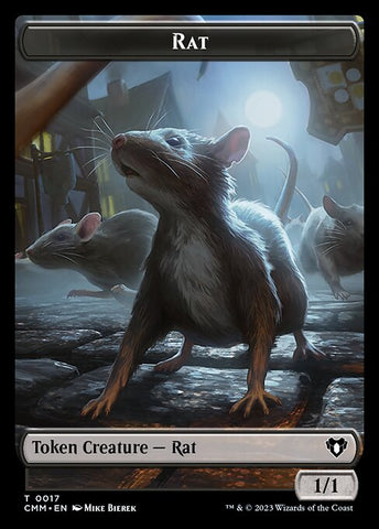 Saproling // Rat Double-Sided Token [Commander Masters Tokens]