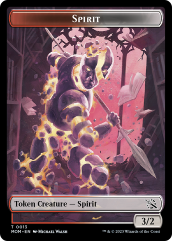 First Mate Ragavan // Spirit (13) Double-Sided Token [March of the Machine Tokens]