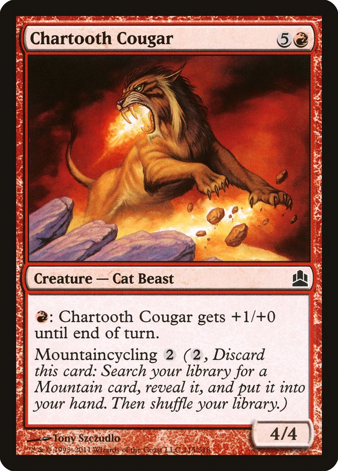 Chartooth Cougar [Commander 2011]