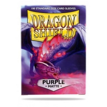 Dragon Shield - Standard Size Matte Sleeves (100ct) (Purple)