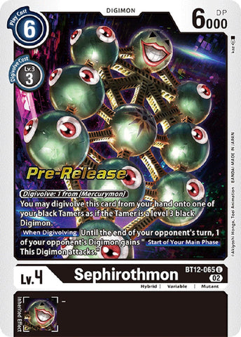 Sephirothmon [BT12-065] [Across Time Pre-Release Cards]