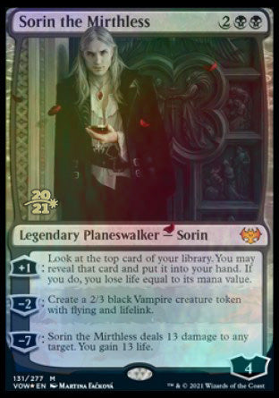 Sorin the Mirthless [Innistrad: Crimson Vow Prerelease Promos]