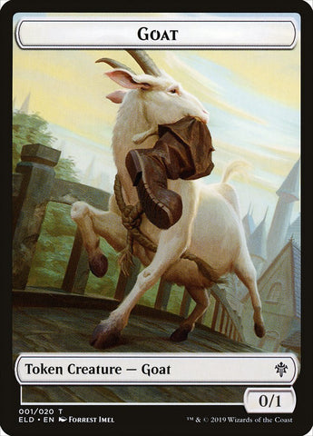 Goat Token [Throne of Eldraine Tokens]