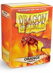 Dragon Shield - Standard Size Matte Sleeves (100ct) (Orange)
