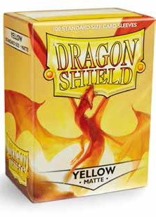 Dragon Shield - Standard Size Matte Sleeves (100ct) (Yellow)
