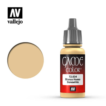 Vallejo 72034 Game Colour Bonewhite 17 ml Acrylic Paint