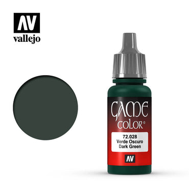 Vallejo 72028 Game Colour Dark Green 17 ml Acrylic Paint