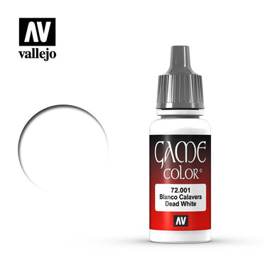 Vallejo 72001 Game Colour Dead White 17 ml Acrylic Paint