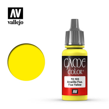 Vallejo 72103 Game Colour Fluorescent Yellow 17 ml Acrylic Paint