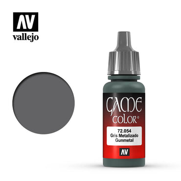 Vallejo 72054 Game Colour Gunmetal 17 ml Acrylic Paint