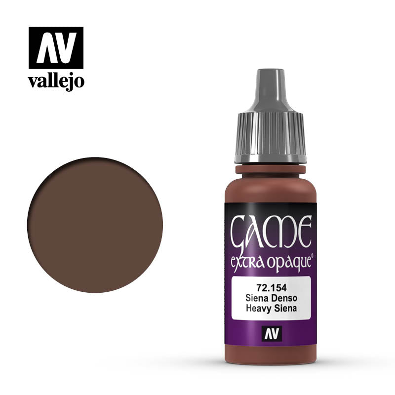 Vallejo 72154 Game Colour Extra Opaque Heavy Siena 17 ml Acrylic Paint