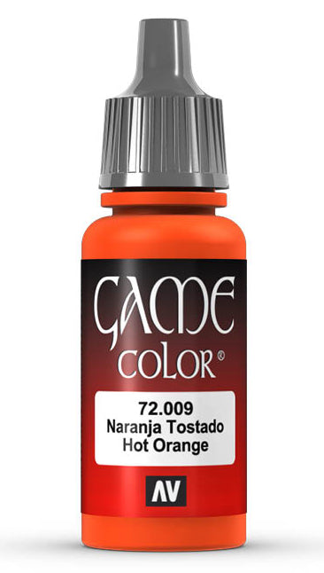 Vallejo 72009 Game Colour Hot Orange 17 ml Acrylic Paint