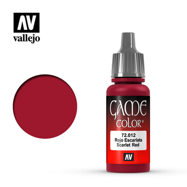 Vallejo 72012 Game Colour Scarlet Red 17 ml Acrylic Paint